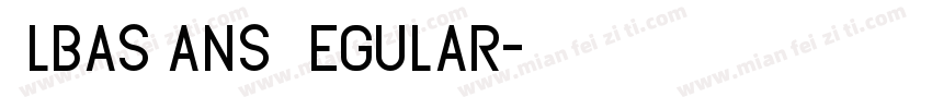 AlbasSans Regular字体转换